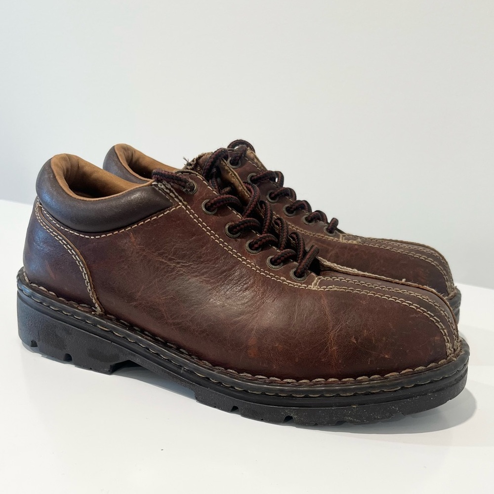 Kodiak Vintage Men’s Chunky Dark Brown Leather Steel Toe Safety Shoes